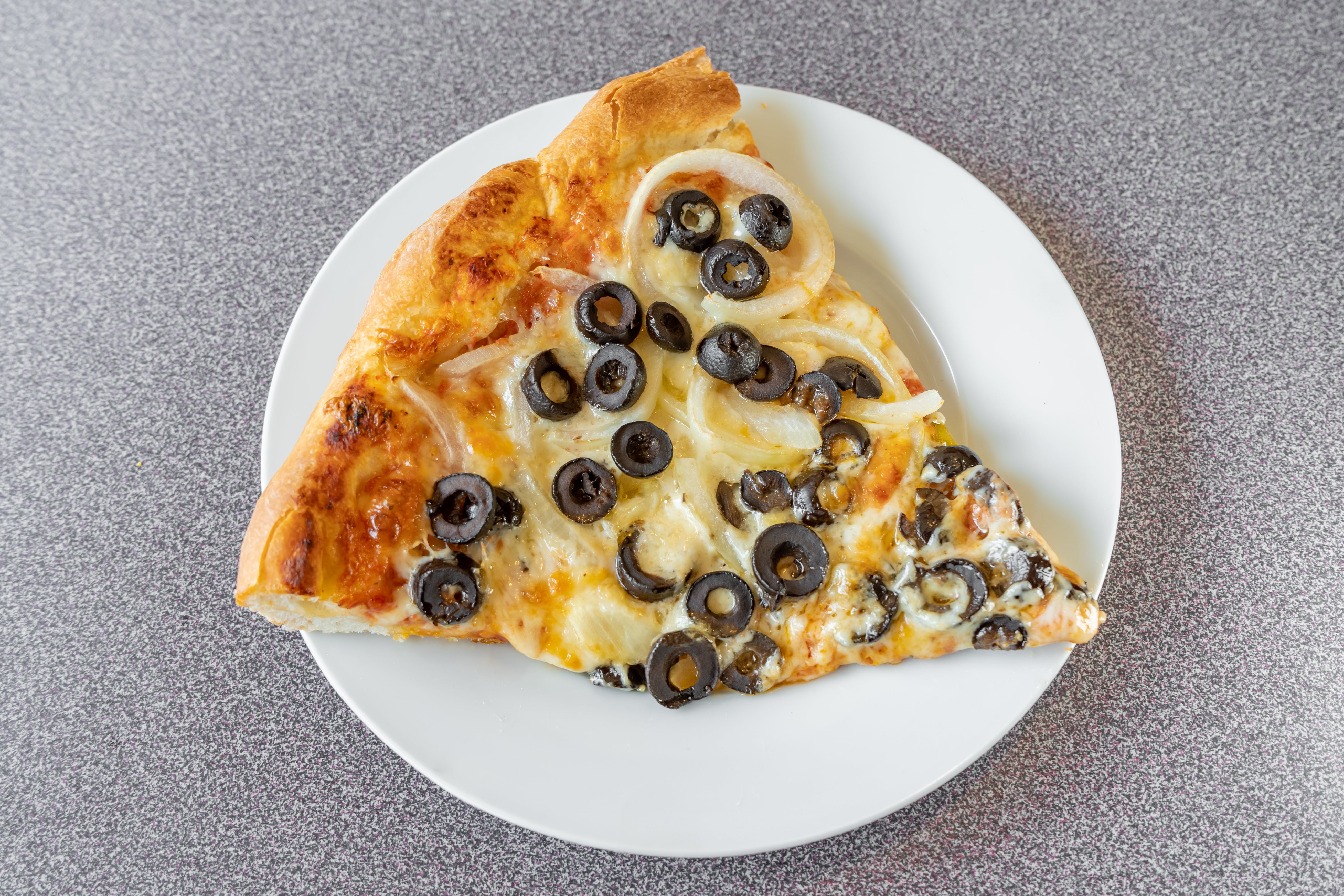 Order Olive Pizza - Small (6 Slices) food online from Arlington House of Pizza store, Arlington on bringmethat.com