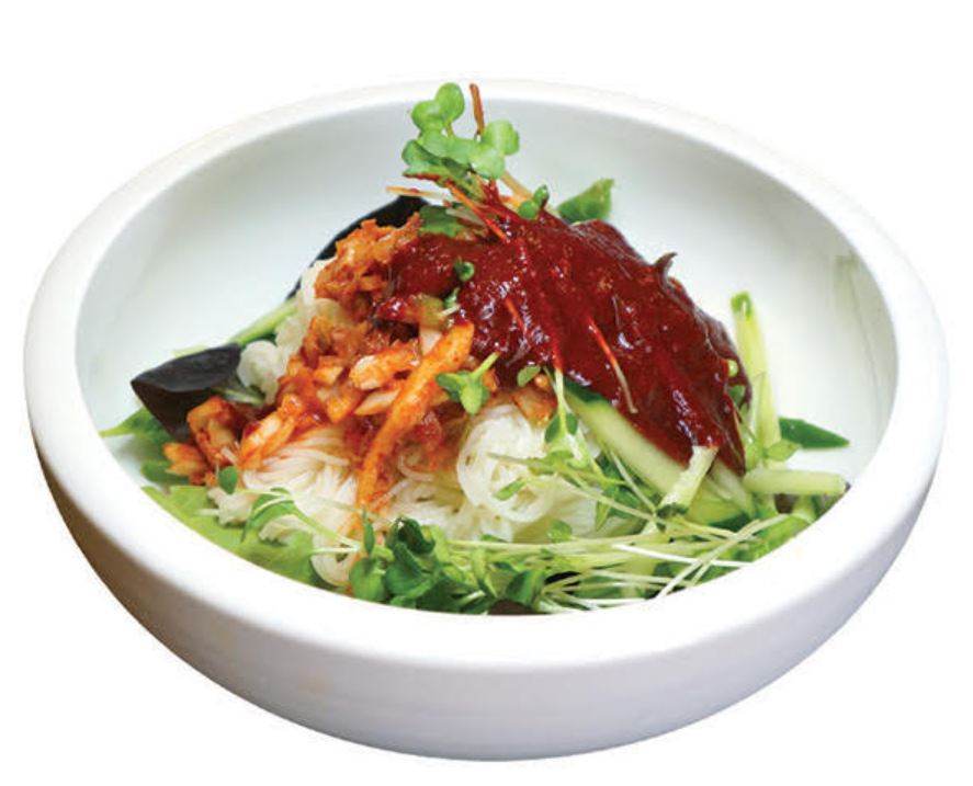 Order   Kimchi Bi Bim Guk Su 김치비빔국수 food online from Pyeong Chang Tofu store, Oakland on bringmethat.com