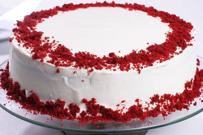 Order X-Large Red Velvet Cake Slice with Whip Cream food online from Ny Popcorn store, New York on bringmethat.com