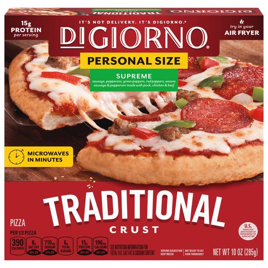 Order Digiorno Supreme Frozen Personal Pizza On A Traditional Crust food online from Exxon Food Mart store, Port Huron on bringmethat.com