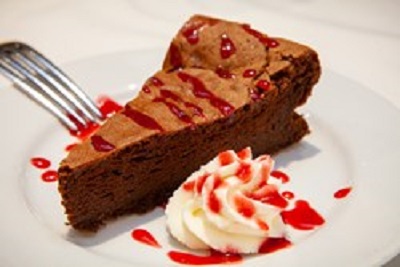 Order Flourless Chocolate Cake (Slice) food online from Lawry The Prime Rib store, Beverly Hills on bringmethat.com