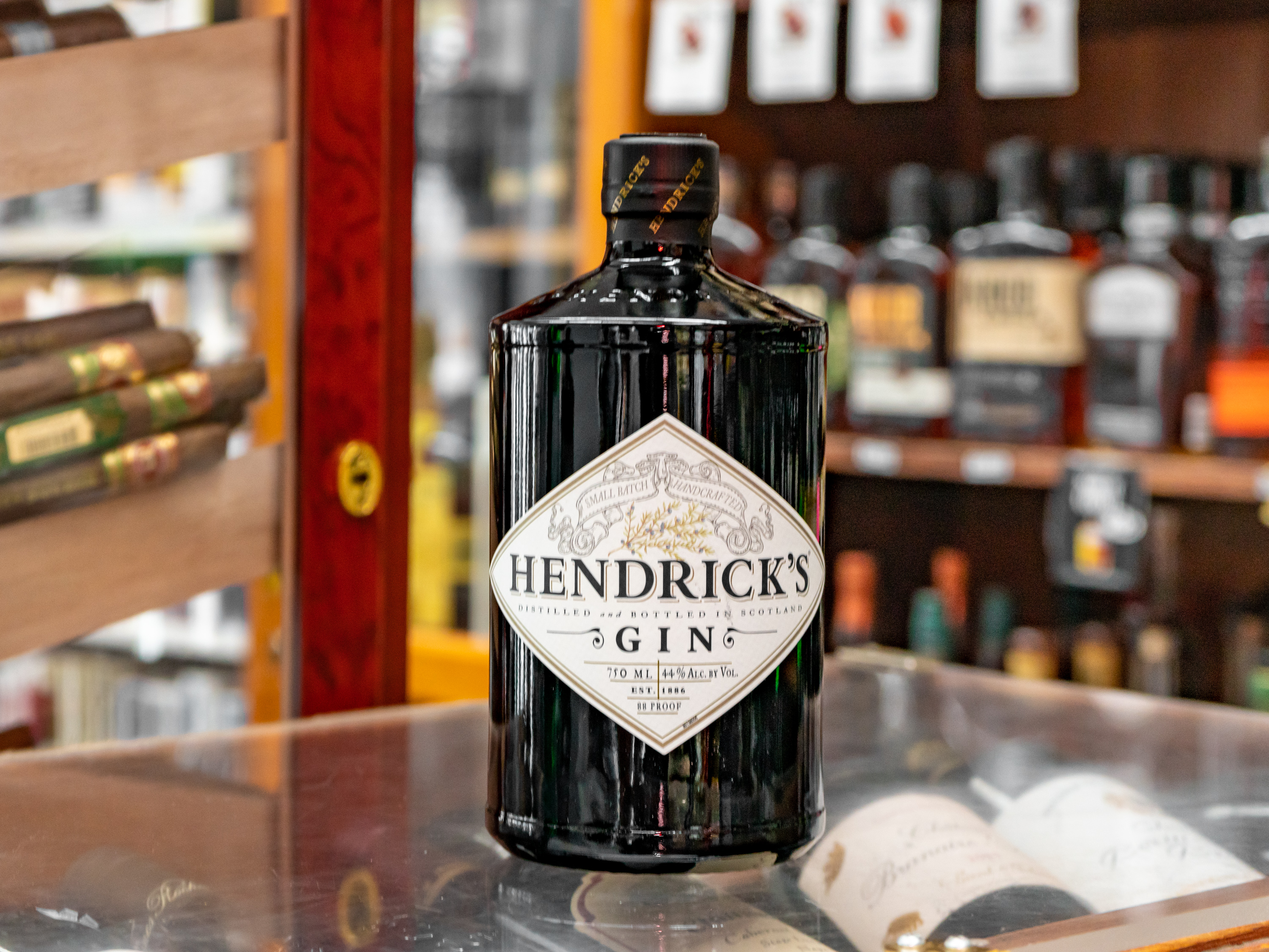 Order Bottle of Hendrick's Gin food online from Saucy Asian store, San Francisco on bringmethat.com
