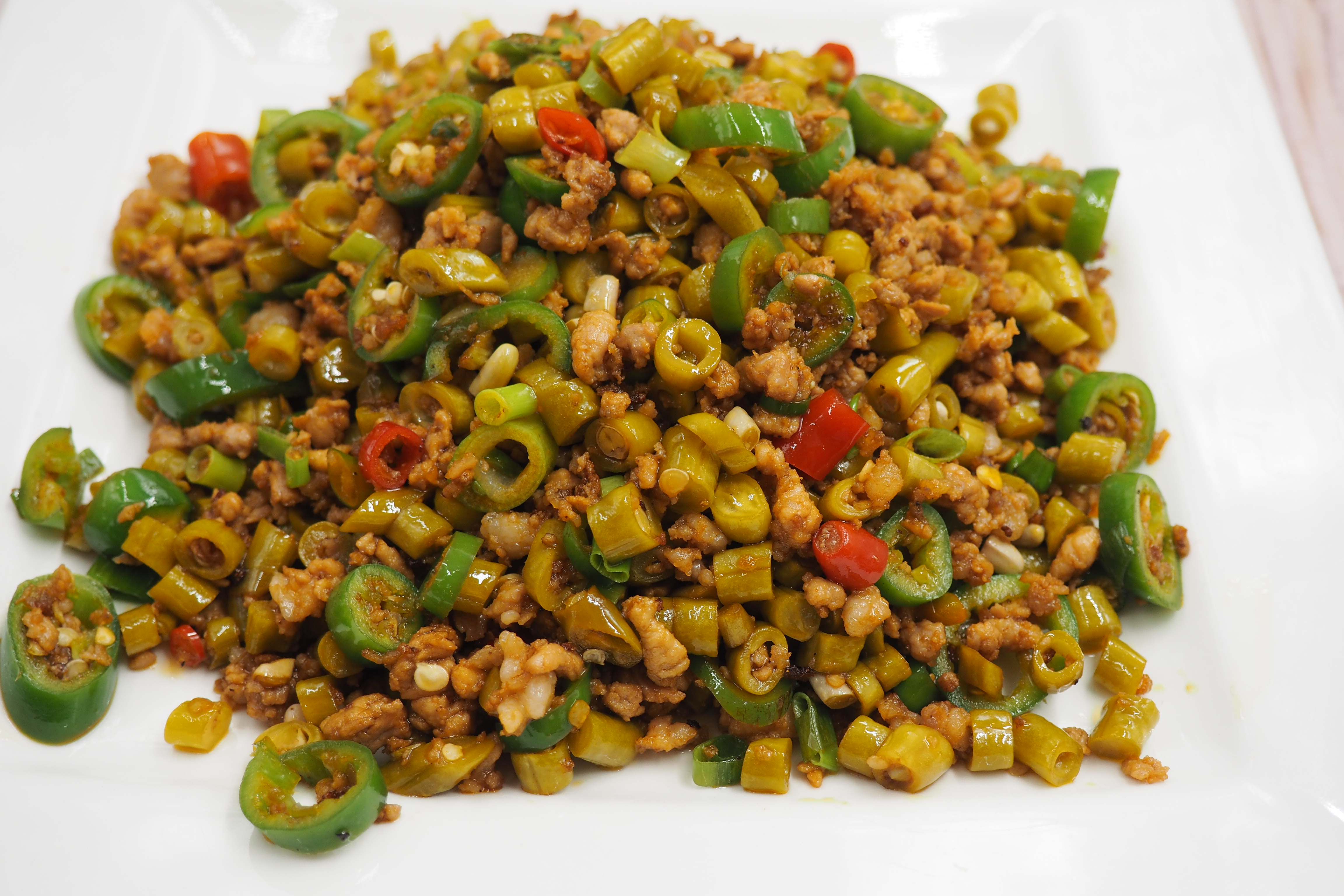 Order Sauteed Sour String Bean and Minced Pork food online from Bai Wei store, Philadelphia on bringmethat.com