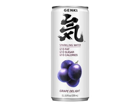 Order Grape Genki Sparking Water food online from TokyRoll Sushi & Poke store, Salem on bringmethat.com