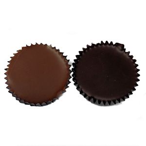 Order 3 Piece Jumbo Milk Peanut Butter Cups food online from Black Eyed Susan Coffee-Candy-Cream & More store, Glyndon on bringmethat.com