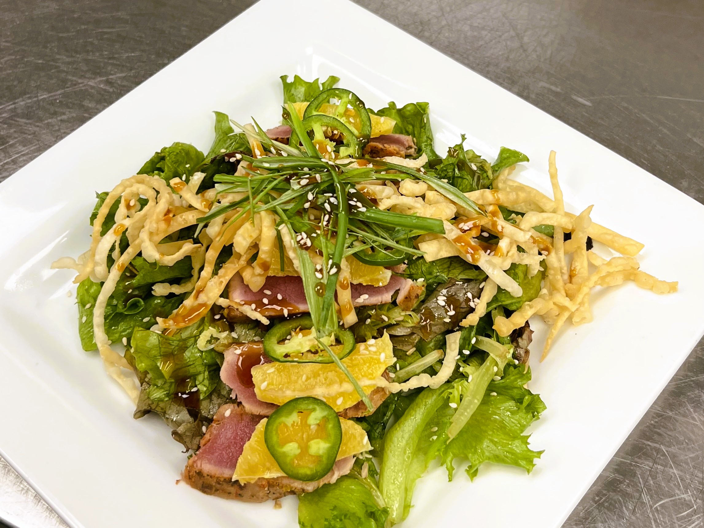 Order Ahi Tuna Salad food online from B52 Burgers & Brew store, Inver Grove Heights on bringmethat.com
