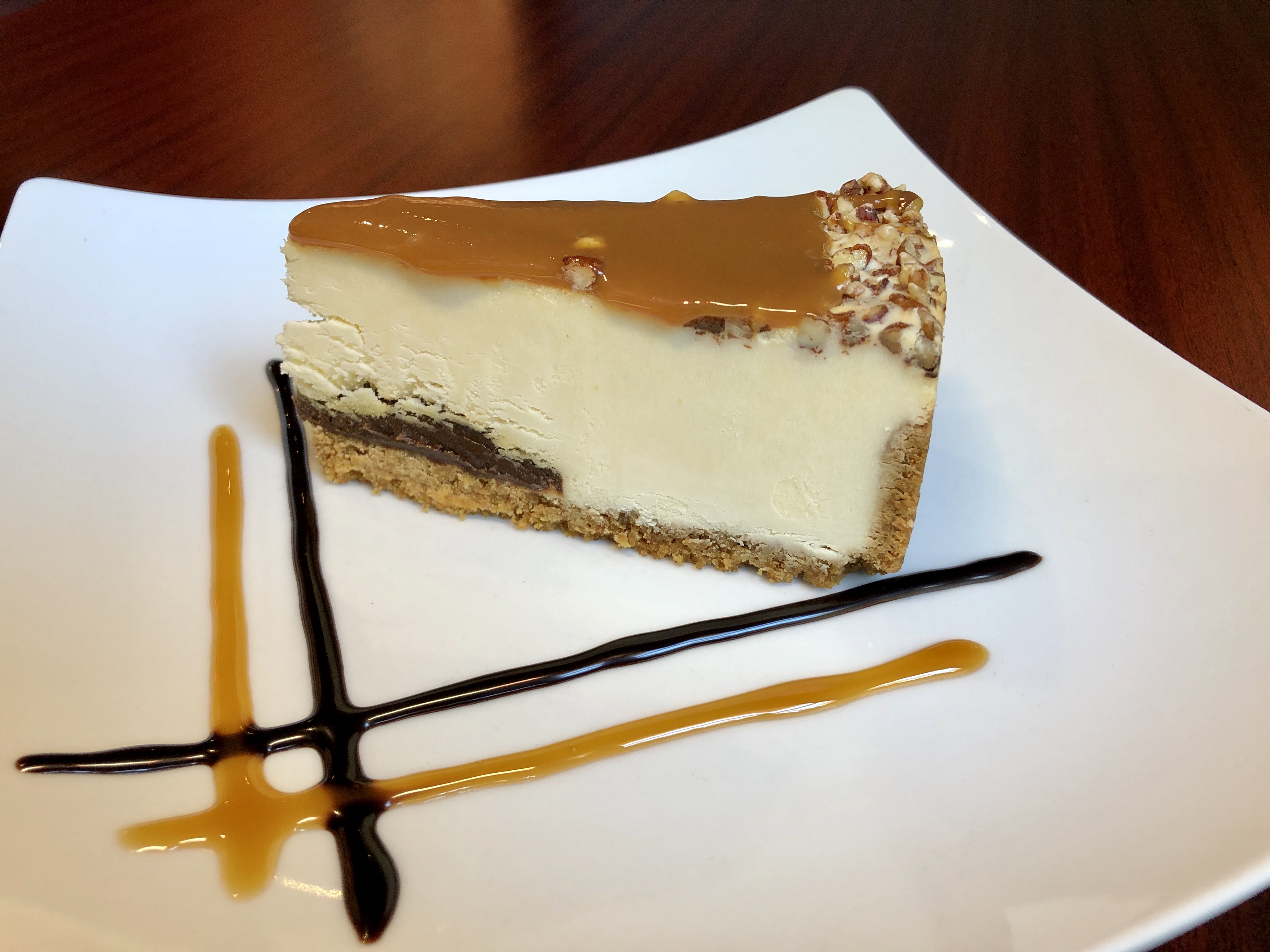 Order Pecan Turtle Cheesecake food online from The Spice Thai Cuisine store, Ames on bringmethat.com