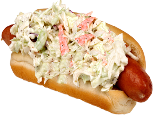 Order Slaw Dog food online from JK Chicago Hot Dogs store, San Antonio on bringmethat.com