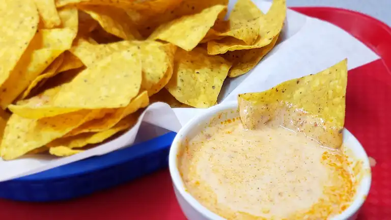 Order Chips Con Choriqueso food online from Luna Mexican Rotiserrie store, Louisville on bringmethat.com