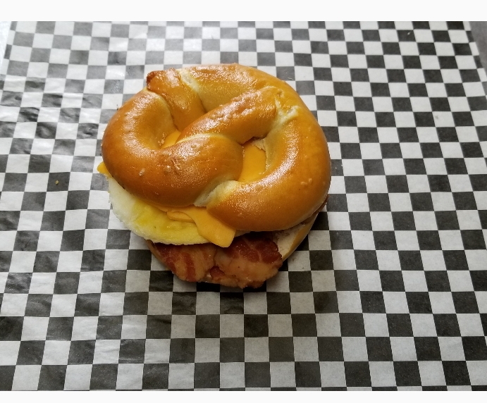 Order Bacon Egg & Cheese food online from The Pretzel Shop store, Pittsburgh on bringmethat.com