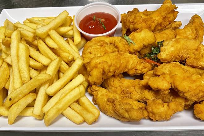 Order Chicken fingers con papas  food online from Don Manuel Restaurant store, Perth Amboy on bringmethat.com