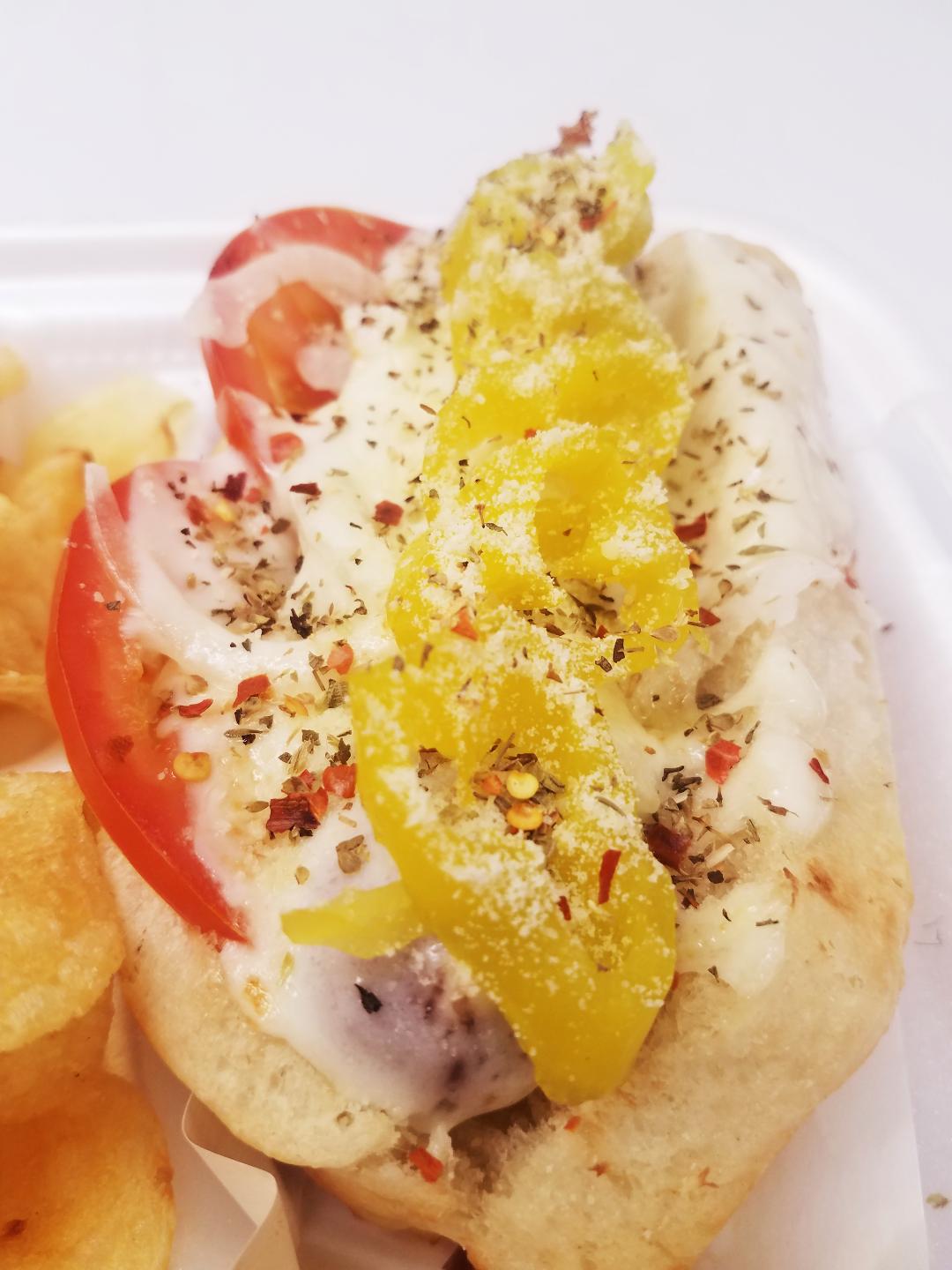 Order Spicy Italian Dog food online from Doglicious Hot Dogs store, Glendale on bringmethat.com