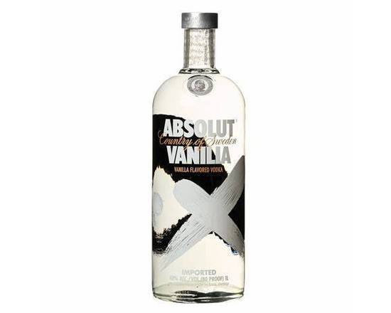 Order Absolut, Vanilia Flavored Vodka · 1 L  food online from House Of Wine store, New Rochelle on bringmethat.com