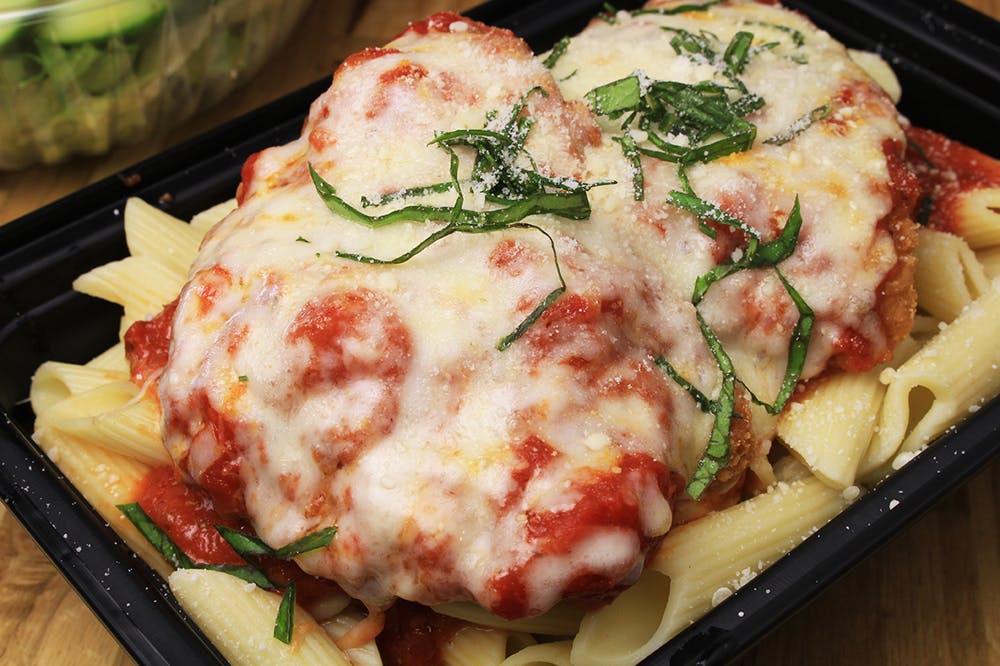Order Pasta with Chicken Parmesan - Pasta food online from Lynnfield House of Pizza store, Lynnfield on bringmethat.com