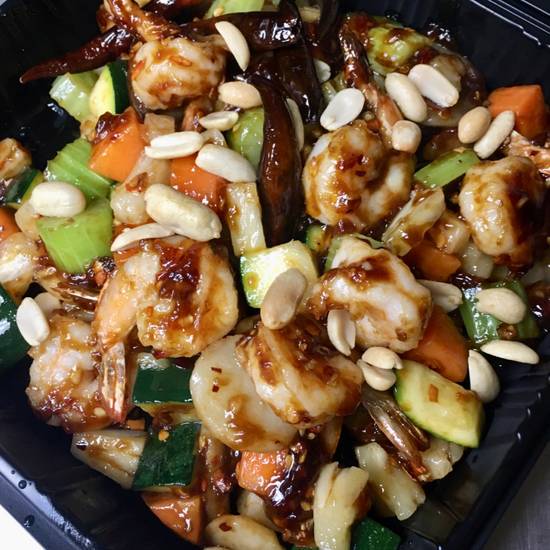 Order Spicy Kung Pao Shrimp food online from WA WA Restaurant store, Long Beach on bringmethat.com