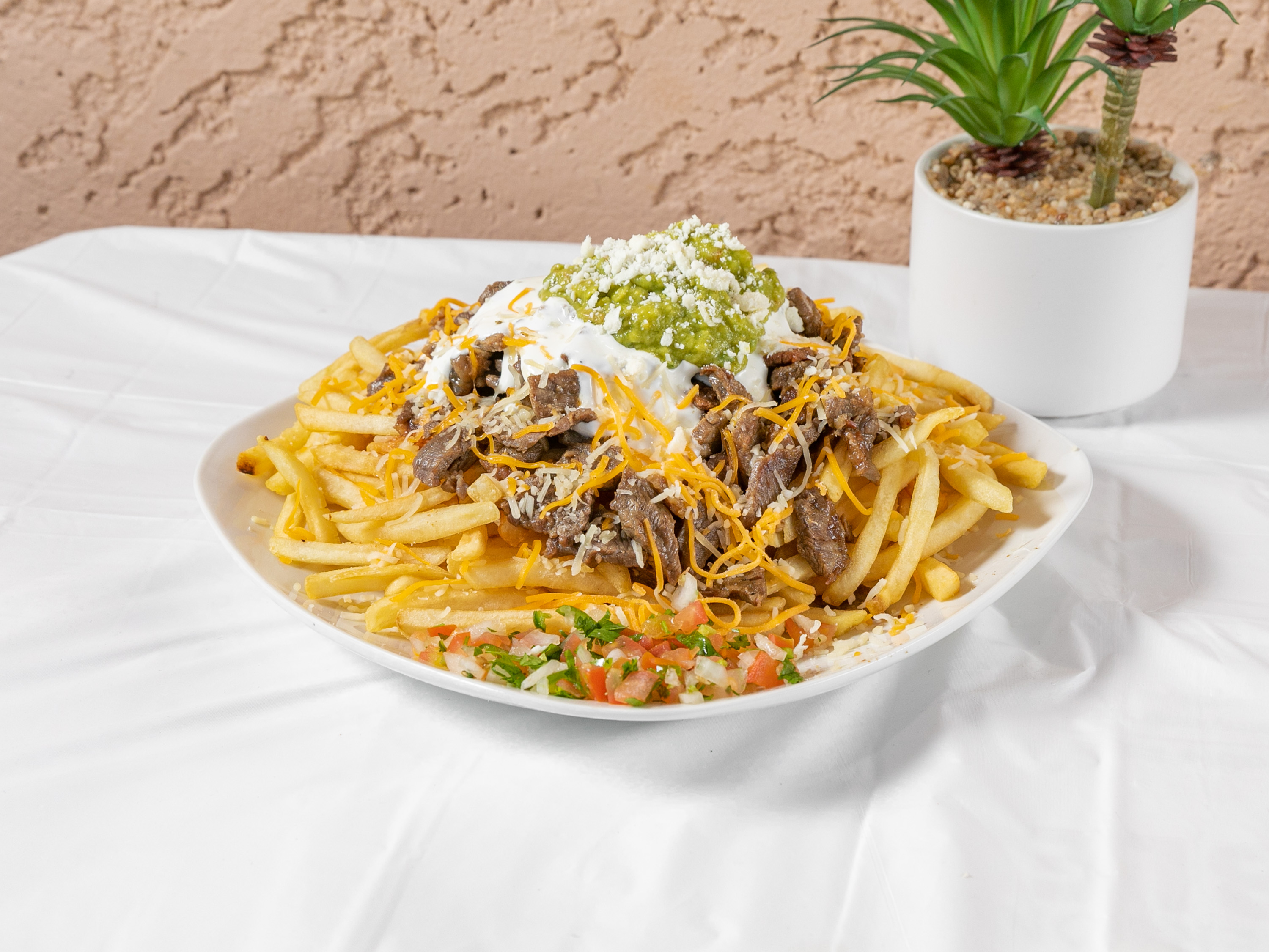 Order Carne Asada Fries food online from Red Bird Market store, National City on bringmethat.com