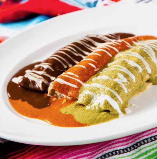 Order Trio Enchiladas de Mole food online from Barrio Queen store, Tempe on bringmethat.com