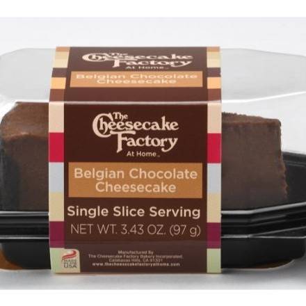 Order The Cheesecake Factory Bakery At Home Belgian Chocolate Cheesecake Slice (3.43 oz) food online from Dolcezza Gelato store, Arlington on bringmethat.com