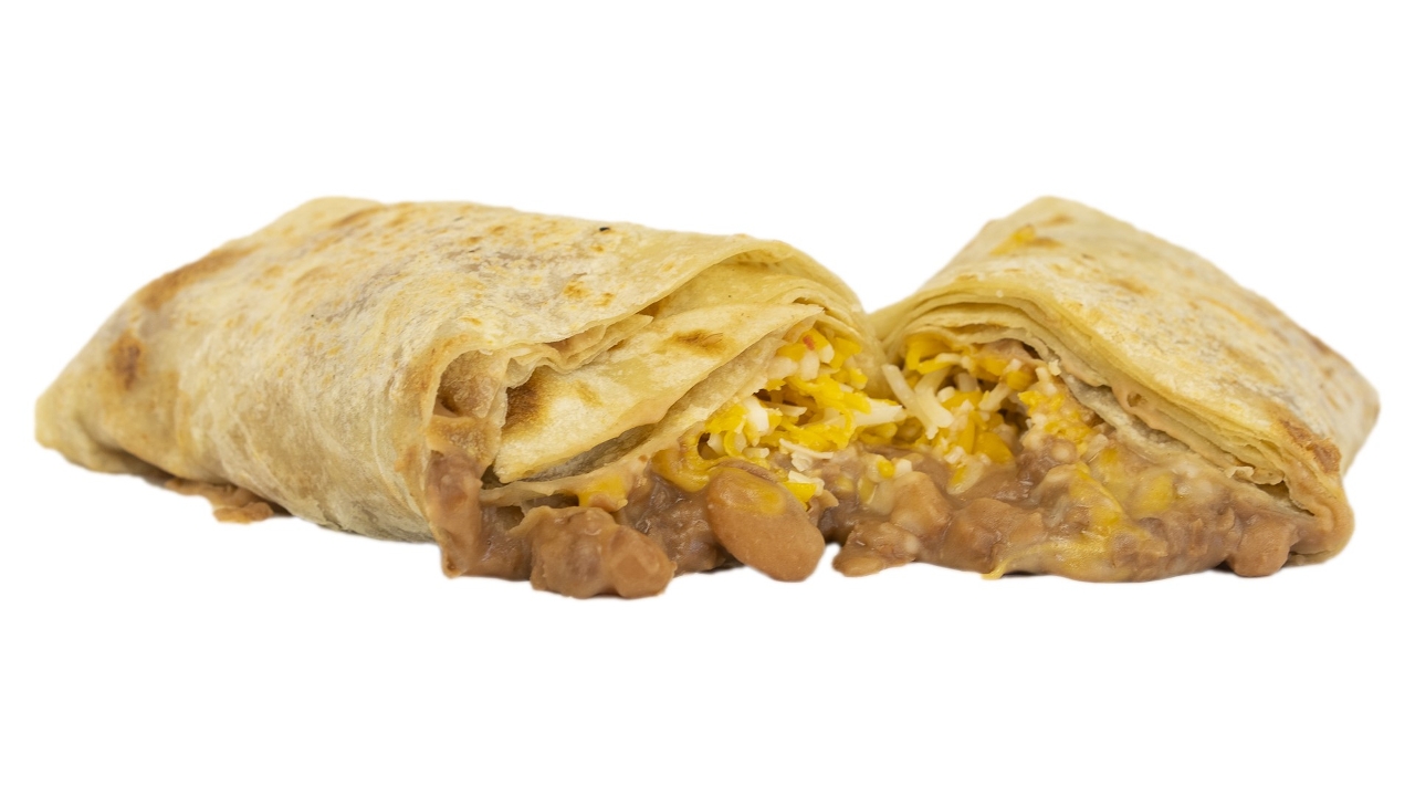 Order Bean & Cheese Burrito food online from Tacos El Paisa store, San Diego on bringmethat.com