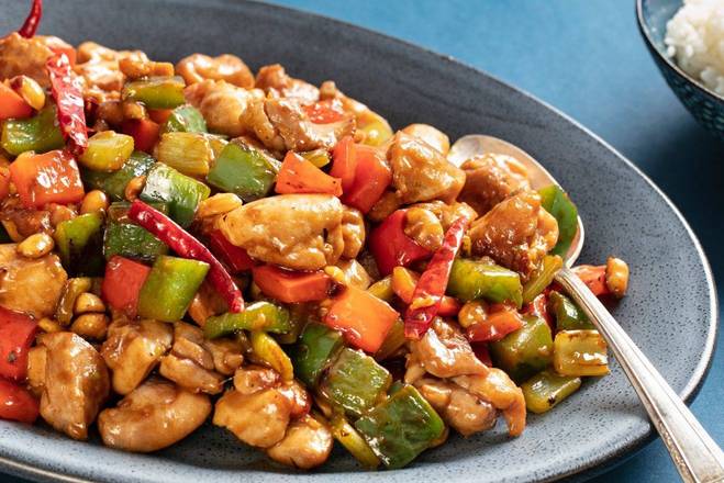 Order KungPao Chicken food online from Rice2go store, Round Rock on bringmethat.com