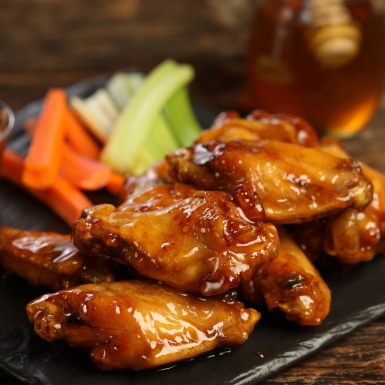 Order Traditional Hot Honey food online from Wild Wild Wings store, Raleigh on bringmethat.com