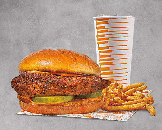 Order NEW Spicy Blackened Chicken Sandwich Combo food online from Popeyes Chicken and Biscuits store, Baltimore on bringmethat.com