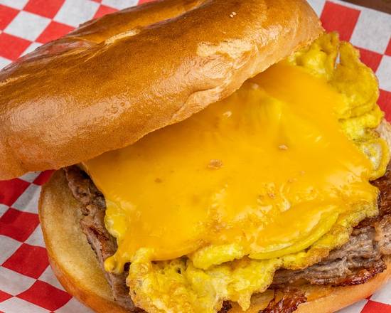 Order Steak, Egg & Cheese Bagel food online from Chubby's Cheesesteaks store, Milwaukee on bringmethat.com