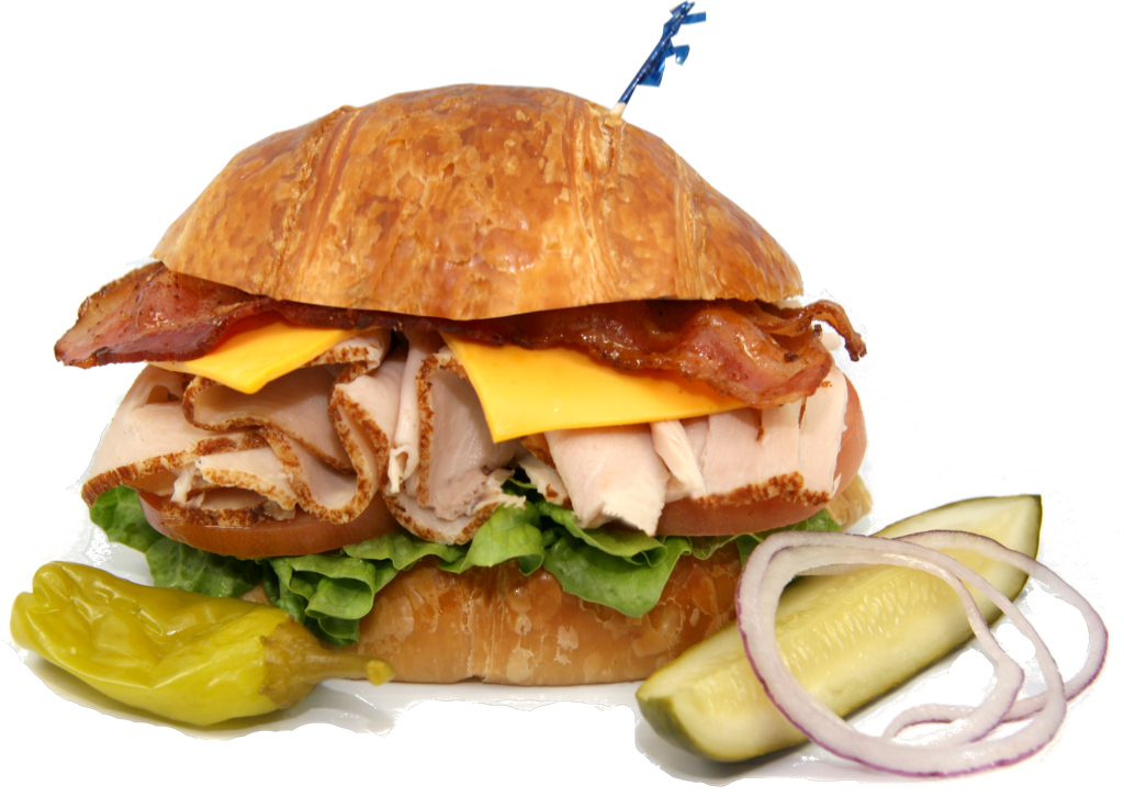Order 67. Turkey Club on Croissants food online from Lee's Sandwiches store, Arlington on bringmethat.com
