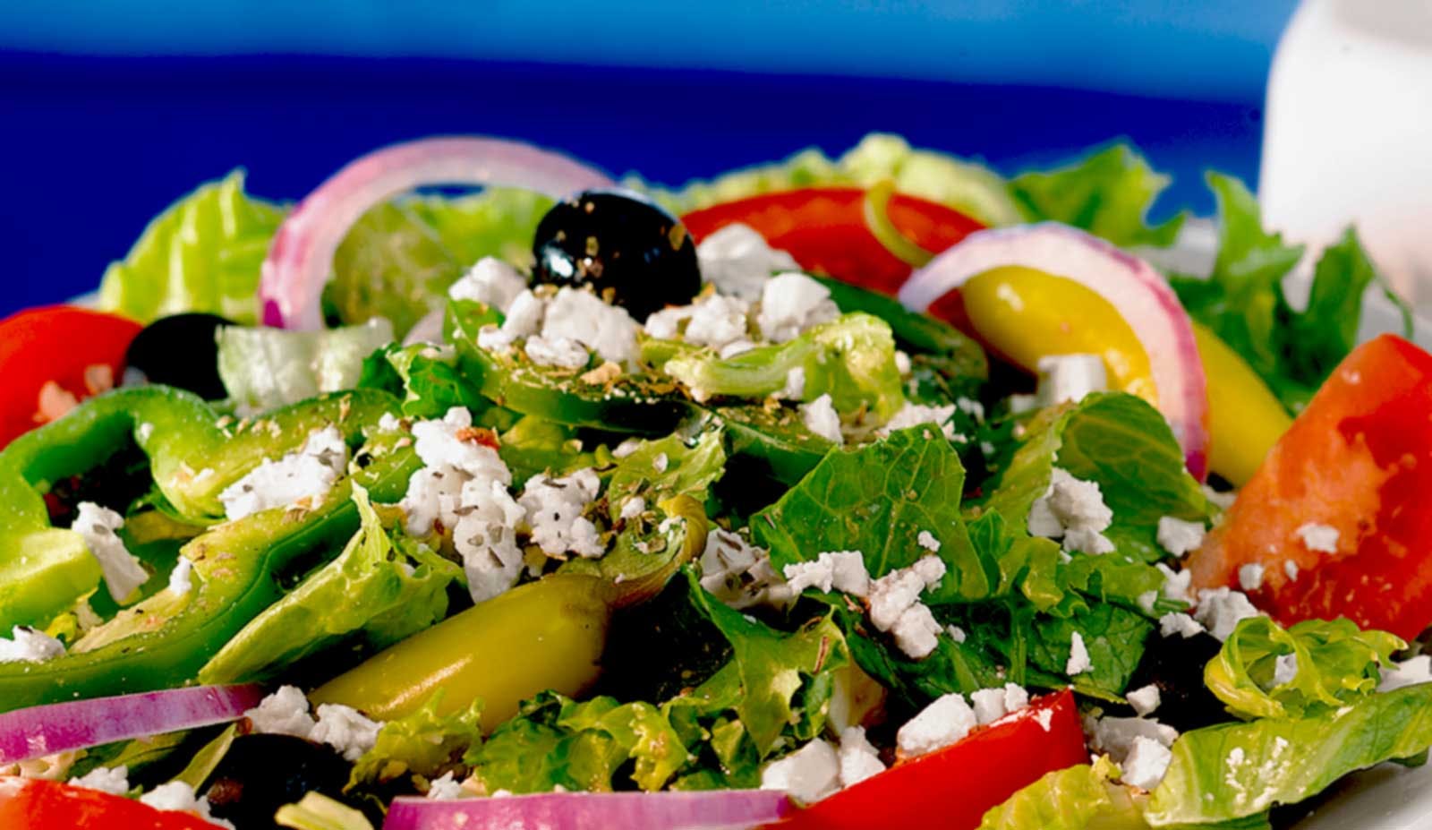 Order Greek Salad - Salad food online from Pizza Boli's store, Arlington on bringmethat.com