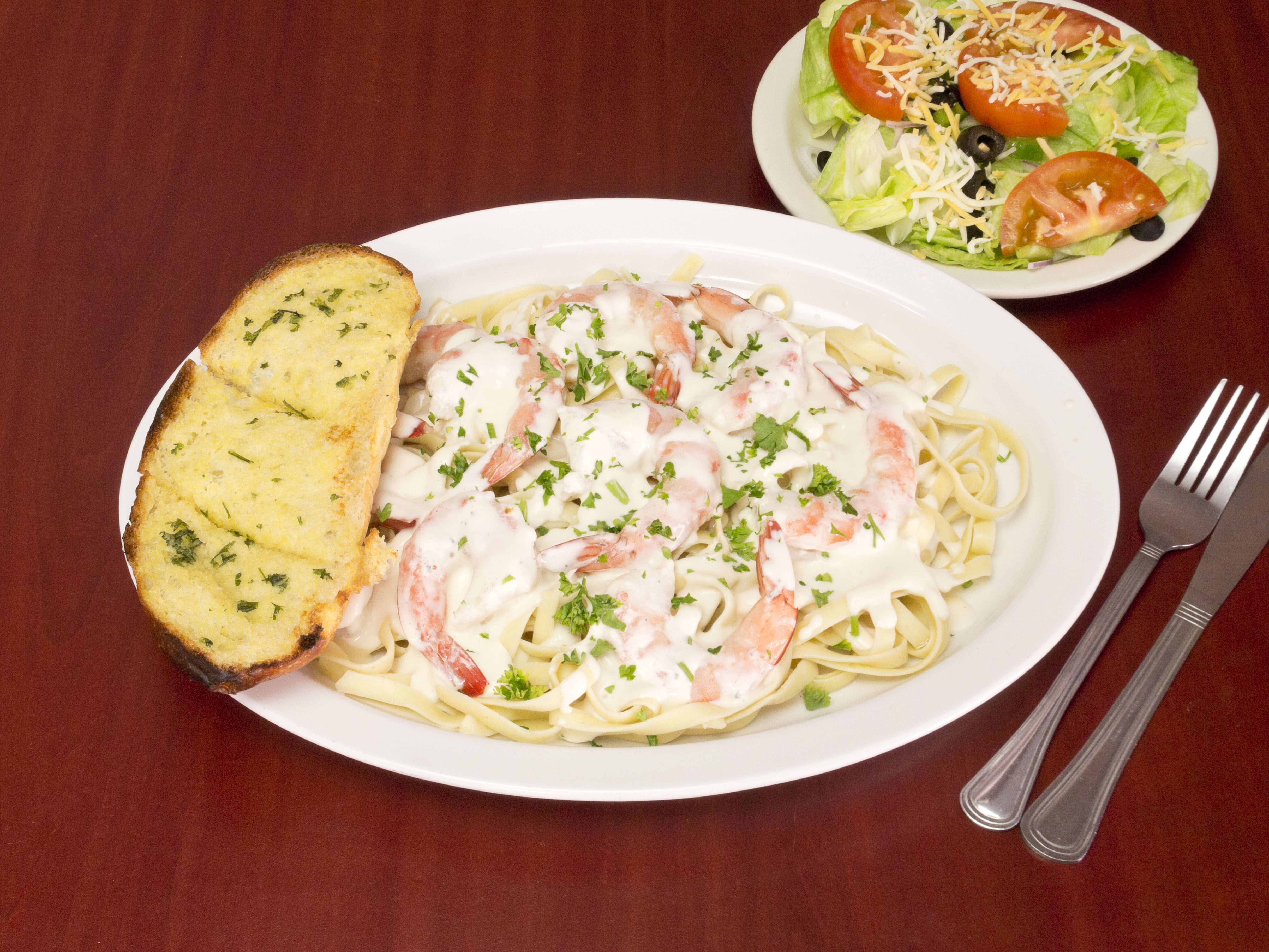 Order 2. Shrimp Alfredo food online from Pepes Pizza store, North Richland Hills on bringmethat.com