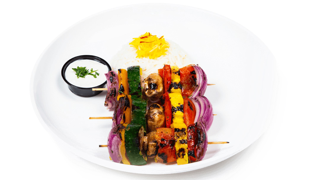 Order Vegetarian Kabob  food online from Fadi Mediterranean Grill store, Katy on bringmethat.com