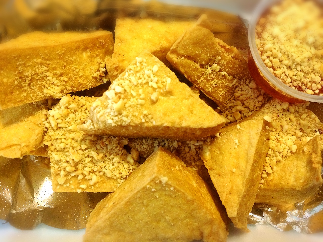 Order AP6. Crispy Fried Tofu food online from Thai Time Cuisine store, La Habra on bringmethat.com