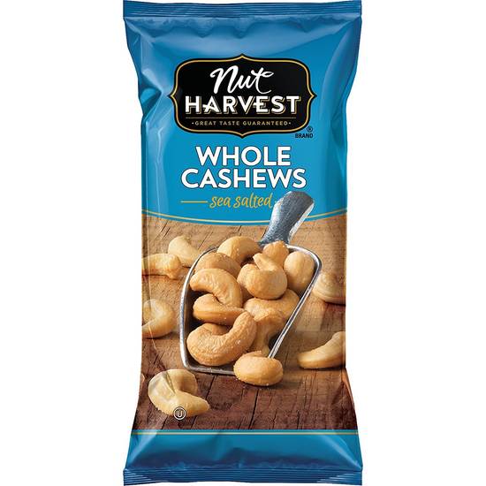 Order Nut Harvest Sea Salted Whole Cashews food online from Exxon Food Mart store, Port Huron on bringmethat.com