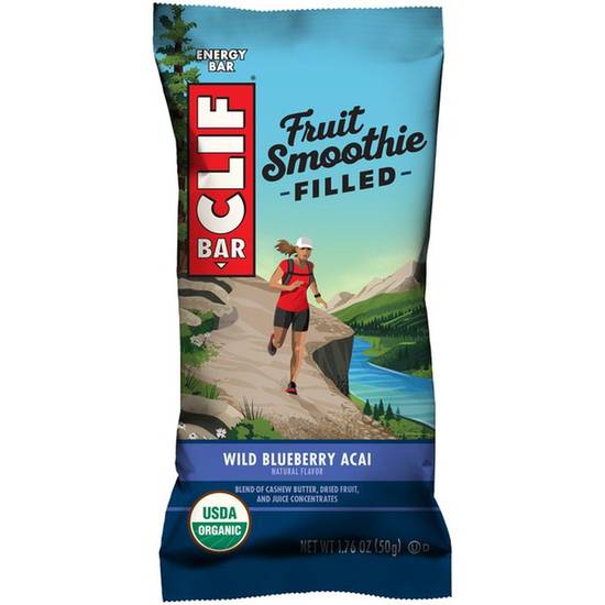Order Clif Smoothie Filled Wild Blueberry Acai Energy Bar food online from Deerings Market store, Traverse City on bringmethat.com