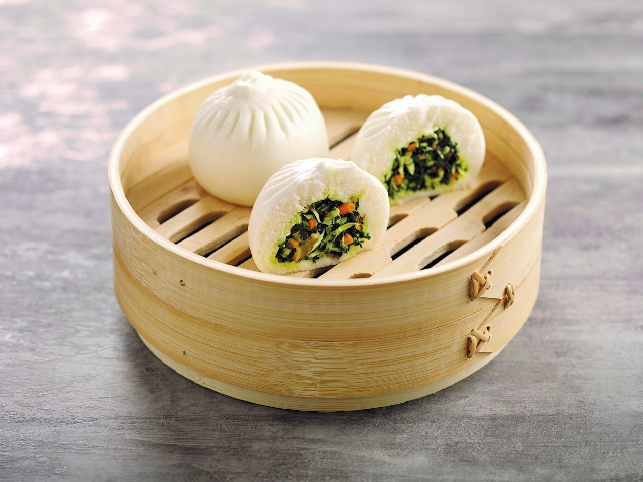 Order B9. Steamed Vegetable Bun food online from Paradise Dynasty store, Costa Mesa on bringmethat.com