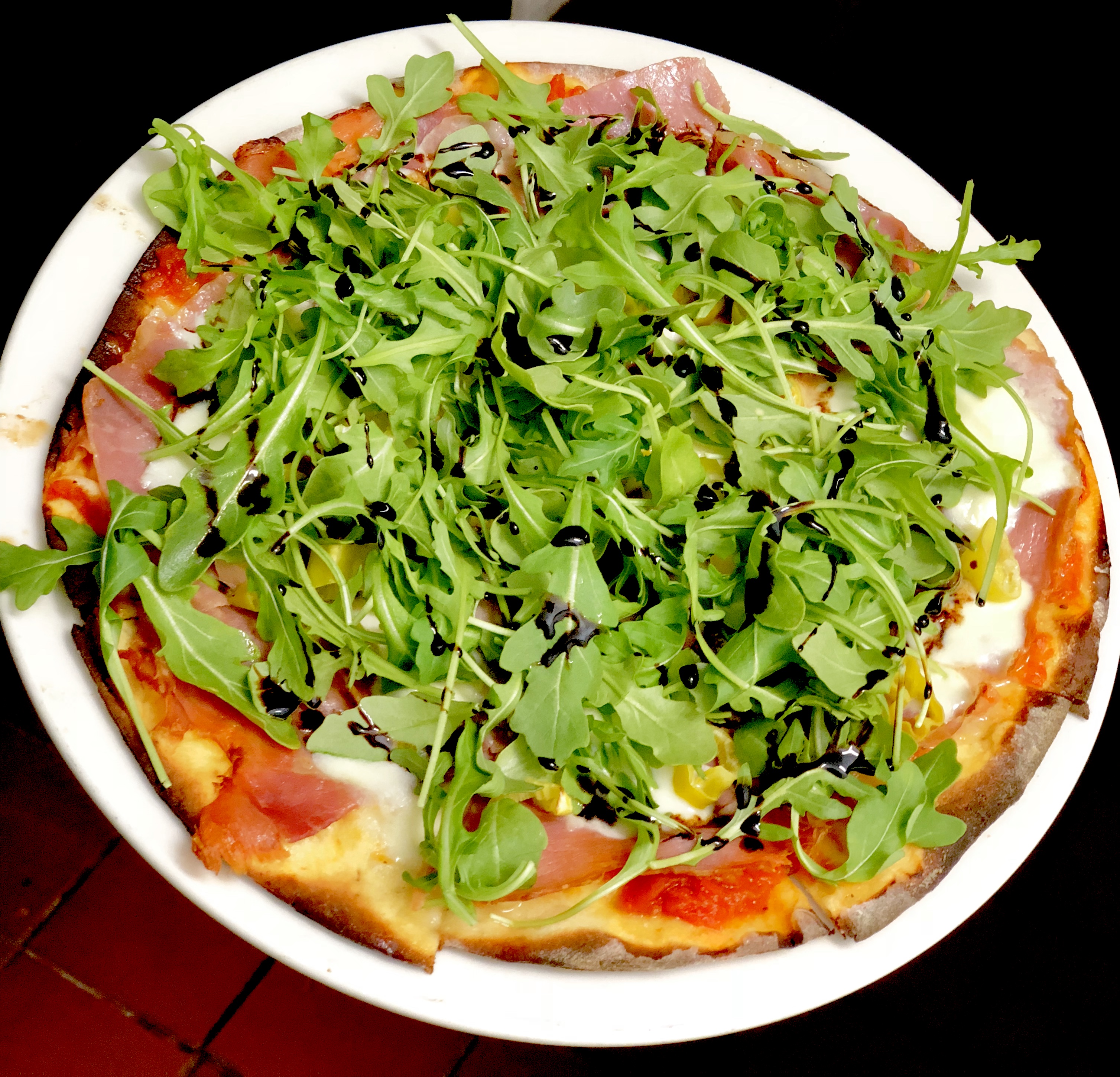 Order Prosciutto and Pepperoncini Pizza food online from Tarantino's store, Chicago on bringmethat.com