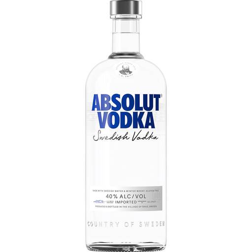 Order Absolut Vodka 80 Proof (1 LTR) 1495 food online from BevMo! store, Citrus Heights on bringmethat.com