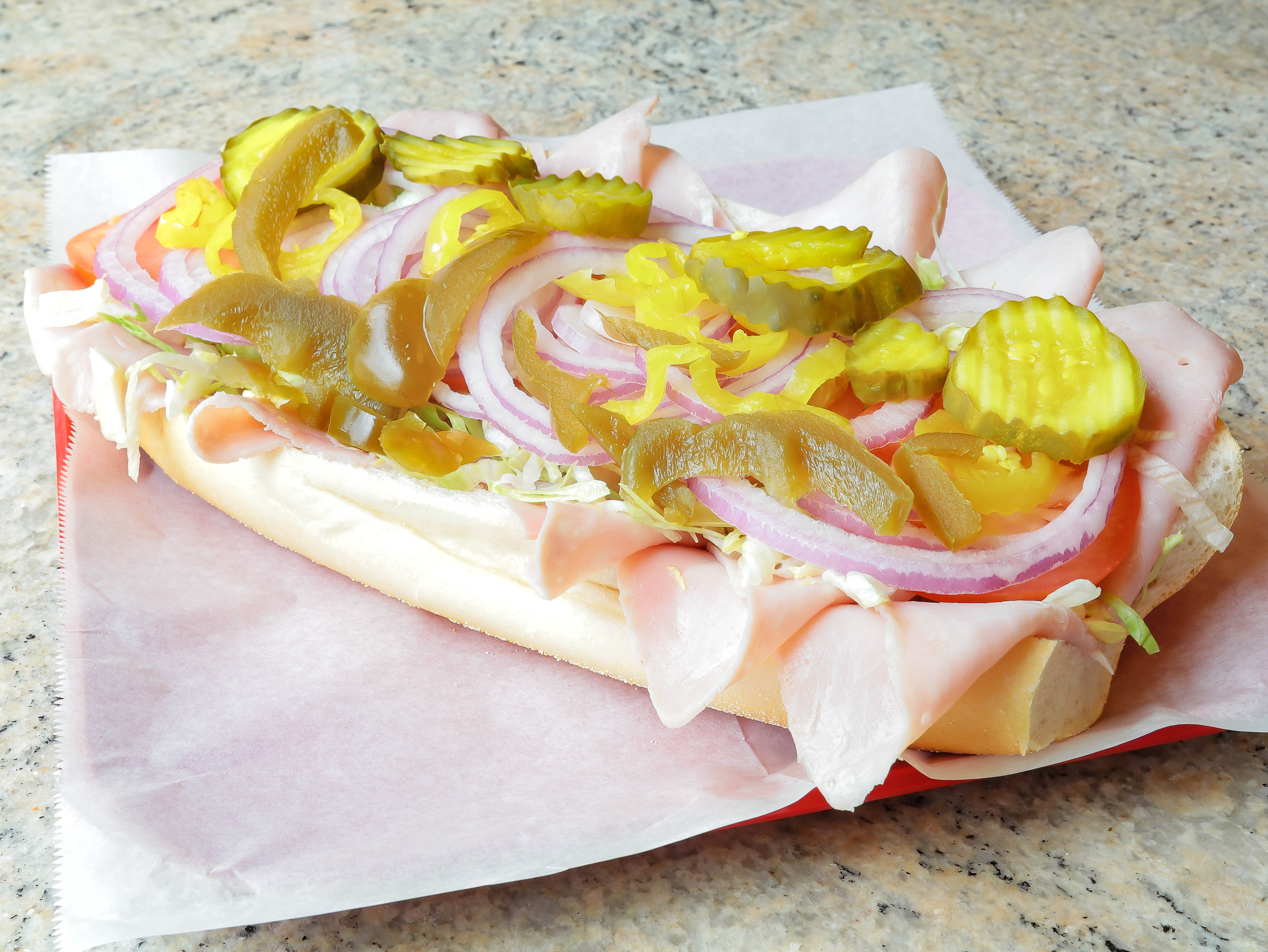 Order Ham and Cheese Hoagie food online from Toto's Pizzeria store, Philadelphia on bringmethat.com