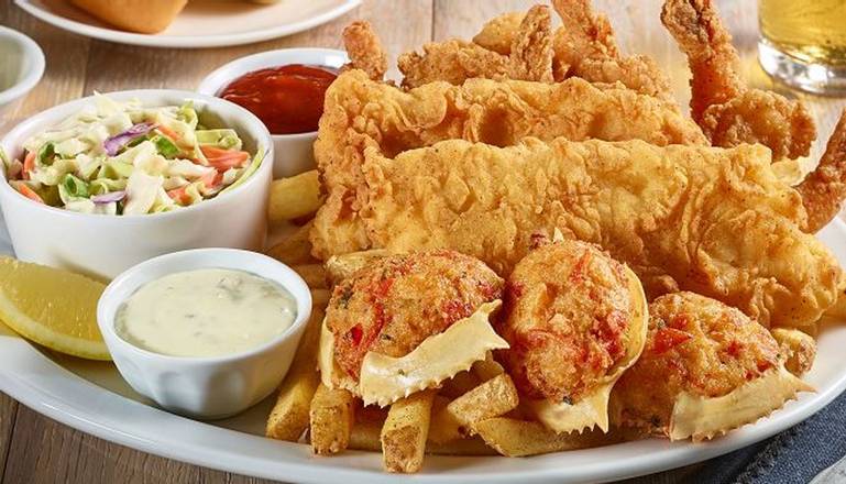 Order Seafood Combo Platter* food online from O'Charley's store, St. Peters on bringmethat.com