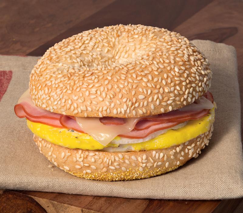 Order Ham and Swiss Egg Sandwich food online from Einstein Bros store, Cleveland on bringmethat.com