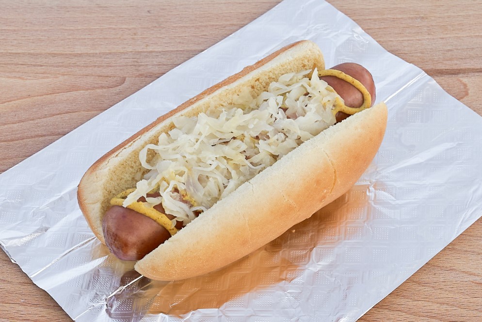 Order German Hot Dog  food online from The Atomic Dog store, Charlotte on bringmethat.com
