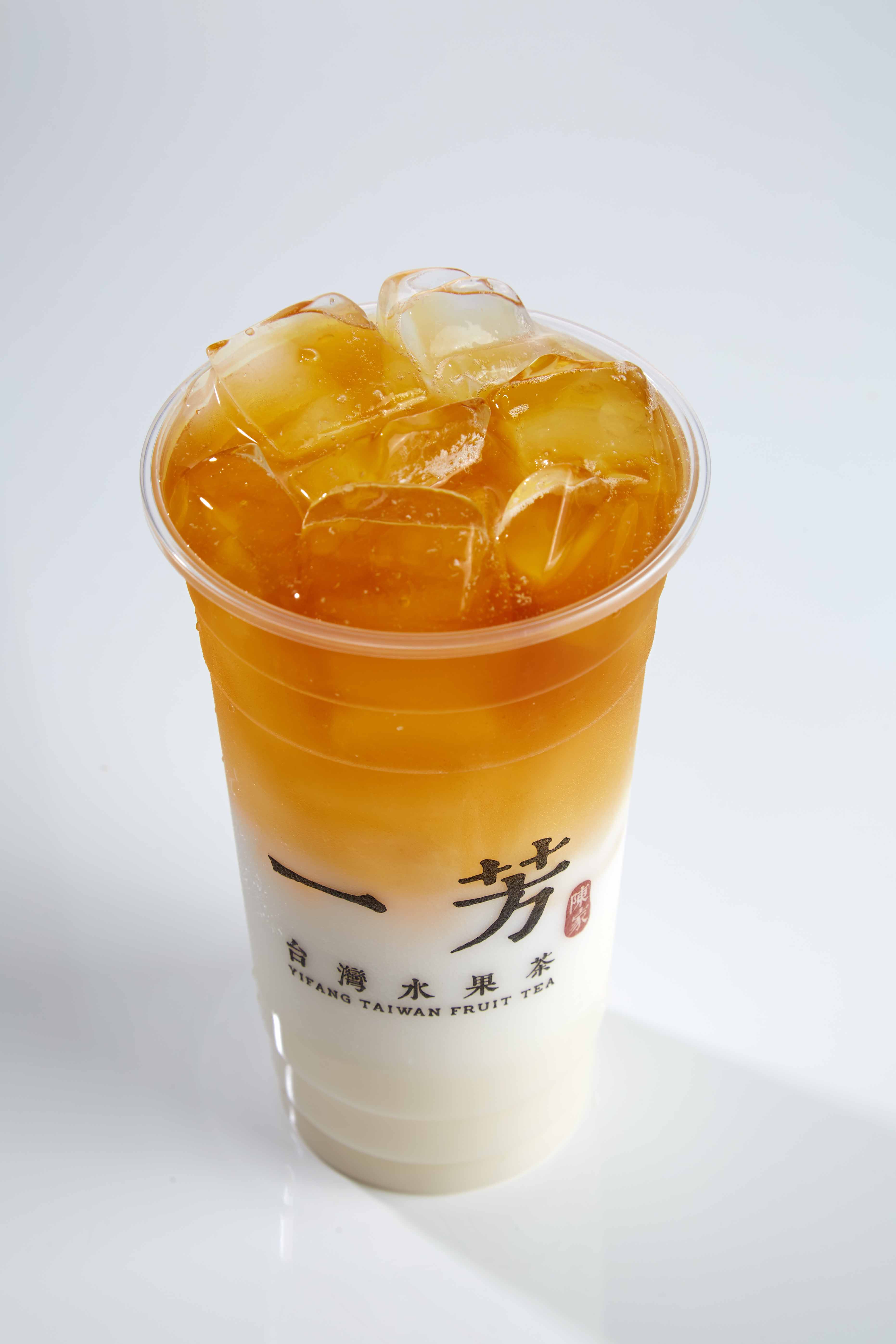 Order Oolong Tea Latte 烏龍鮮奶 food online from Yifang Taiwan Fruit Tea store, Berkeley on bringmethat.com