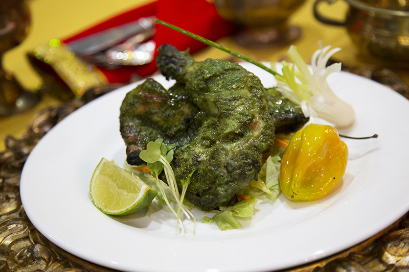Order Chicken Cafreal(unique green spiced paste) food online from Bombay Chowk store, New York on bringmethat.com