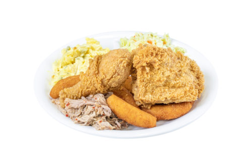 Order Combination Platter food online from Smithfield's Chicken 'N BBQ store, Morrisville on bringmethat.com