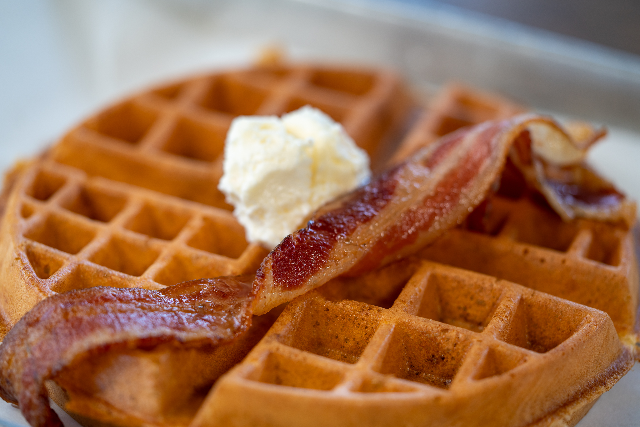 Order Maple Bacon Waffle food online from Streetcar store, San Diego on bringmethat.com