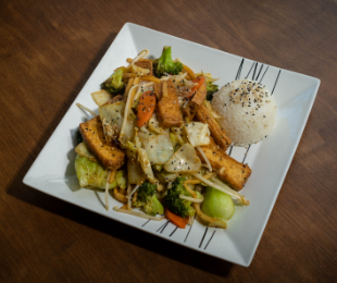 Order Tofu with Assorted Veggies food online from Nuna Ramen store, Seattle on bringmethat.com