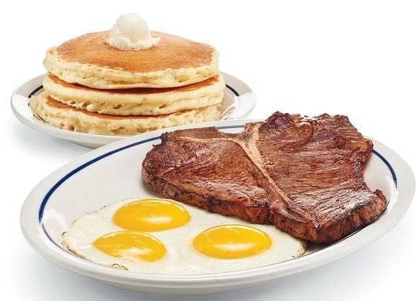 Order T-bone Steak And Eggs food online from Ihop store, Lorton on bringmethat.com