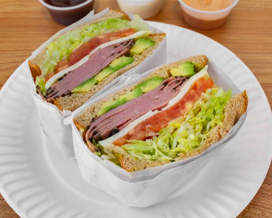 Order Hot Pastrami Avocado Sandwich food online from Superior Gourmet Marketplace store, New York on bringmethat.com