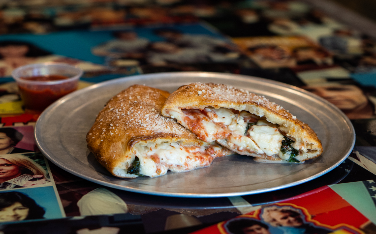 Order Margherita, Nuff Said! Calzone (8" Personal) food online from Peace Love And Pizza store, Woodstock on bringmethat.com