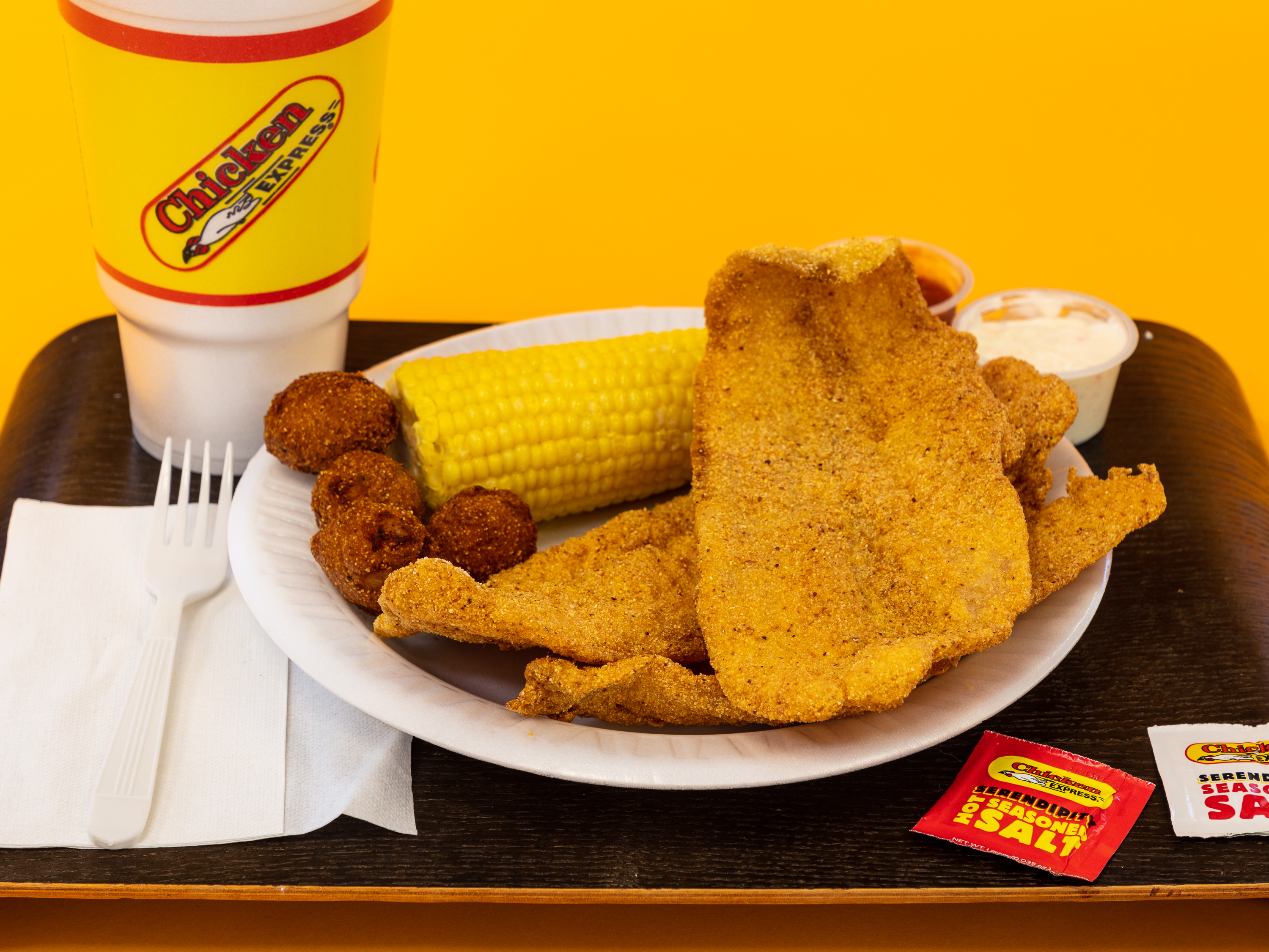 Order 3 Fish Combo food online from Chicken Express store, Cedar Hill on bringmethat.com